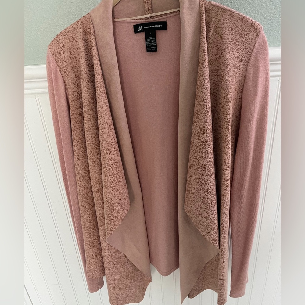 INC Suede/Knit Jacket